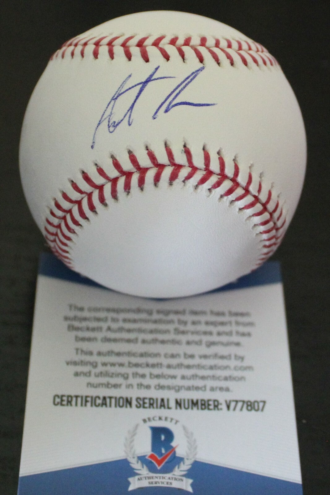 Austin Allen San Diego Padres Signed Major League Baseball W/Beckett COA V77807