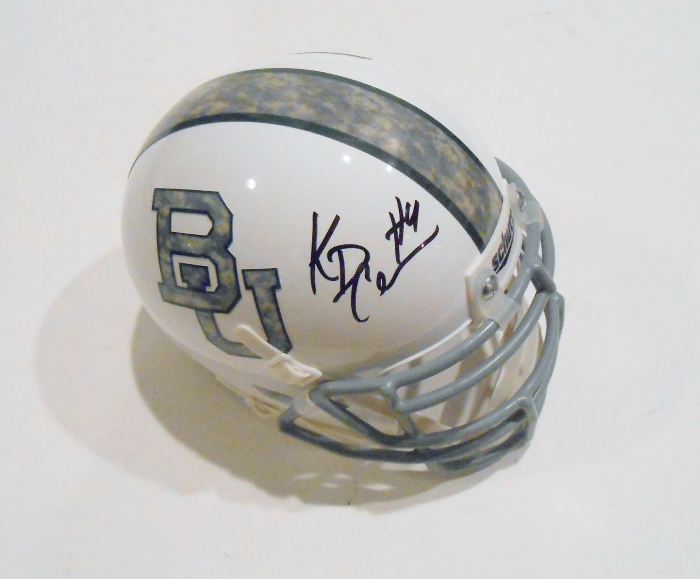 KD Cannon Signed Mini Helmet w/COA Baylor Bears Football Camouflage