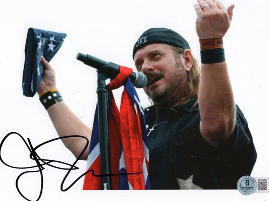 Johnny Van Zant Lynyrd Skynyrd Rock Signed 8x10 Photo w/Beckett COA BP59262