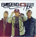 Emblem 3 Signed CD Cover w/COA Nothing To Lose E3 Chloe One Day
