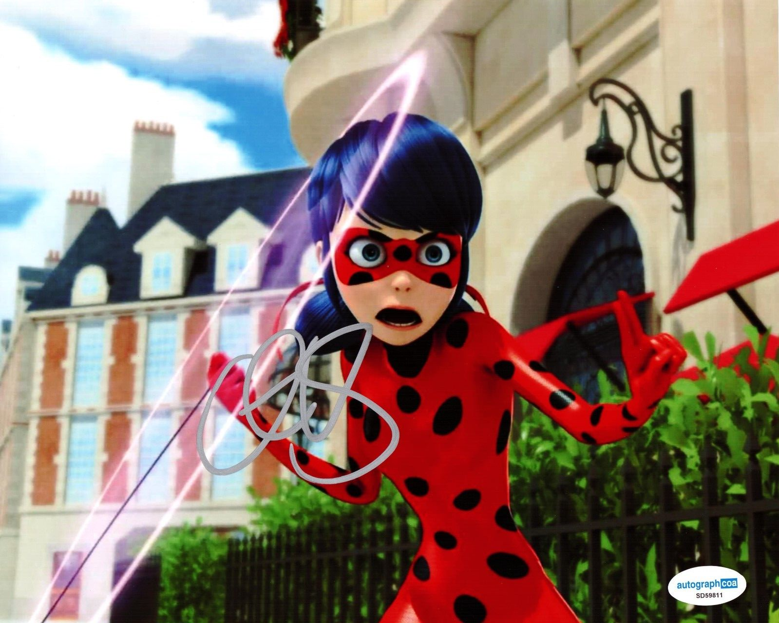 Cristina Valenzuela Miraculous Lady Bug Signed 8x10 Photo w/ACOA SD59811
