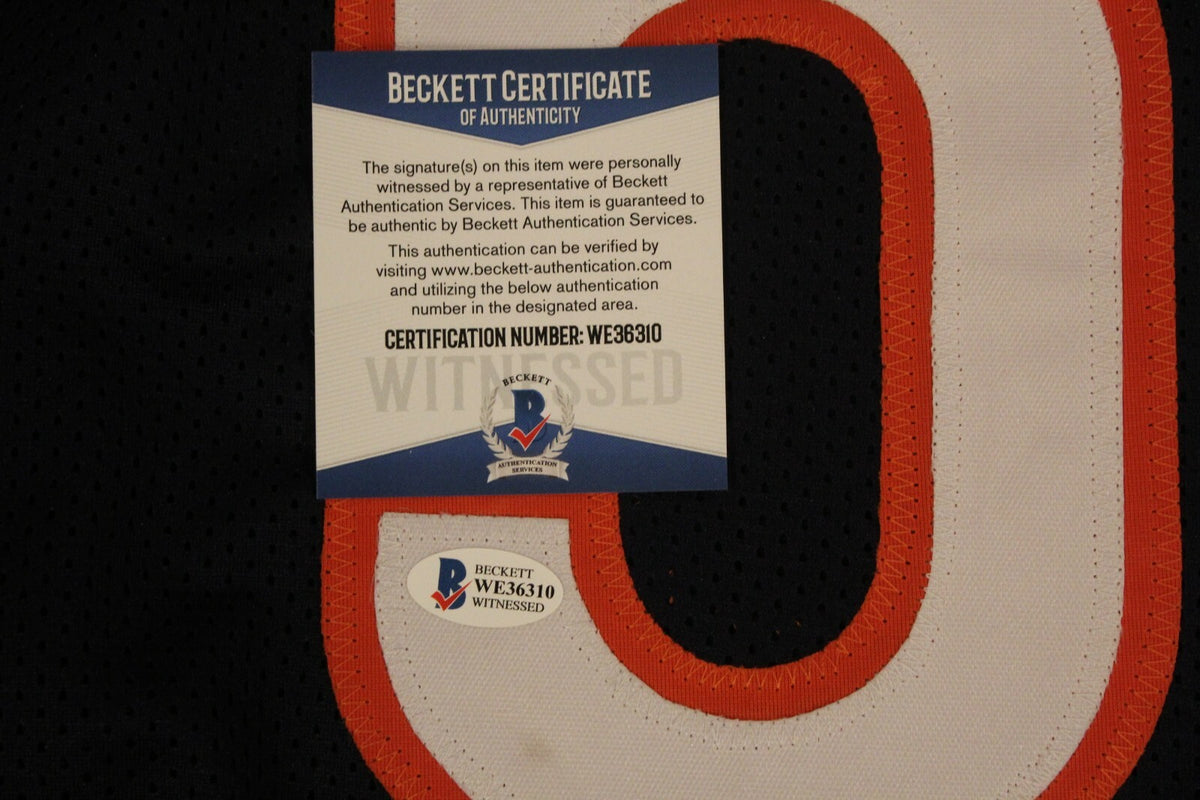 Lance Briggs Signed Chicago Bears Blue Custom Jersey w/Beckett COA 