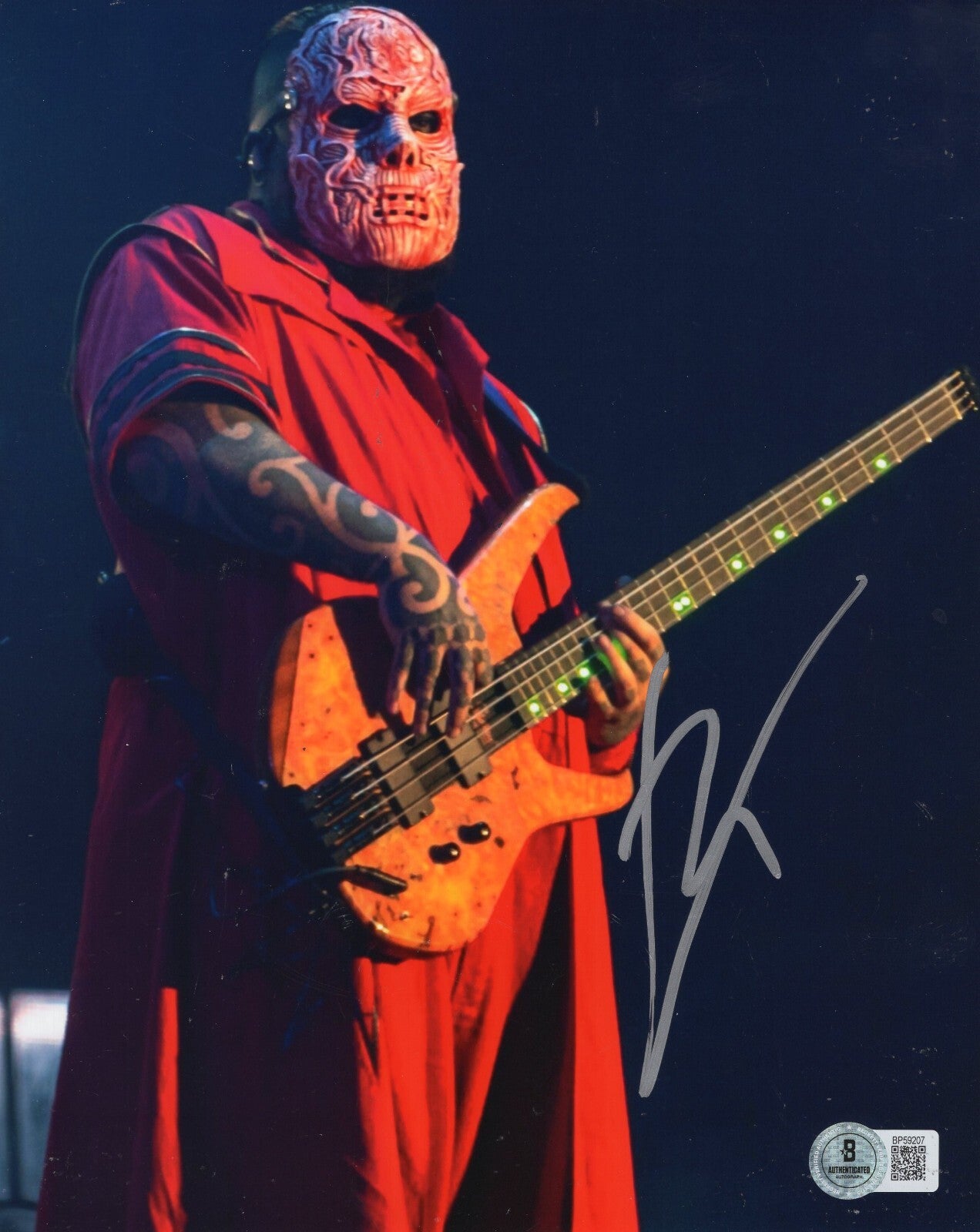 Alessandro Venturella Slipknot V-Man Signed 8x10 Photo w/Beckett COA BP59207
