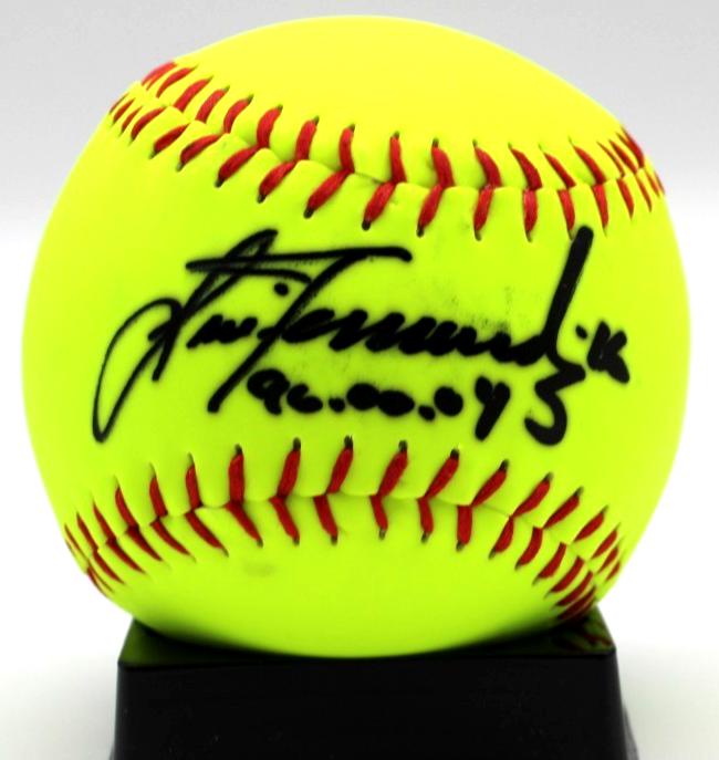 Lisa Fernandez Signed UCLA USA Gold Medal Softball w/Beckett BAS COA BV13374