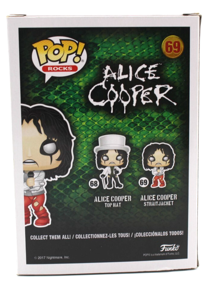 Alice Cooper Signed Hot Topic Pop Rocks Funko Pop 69 w/Beckett COA BR25864