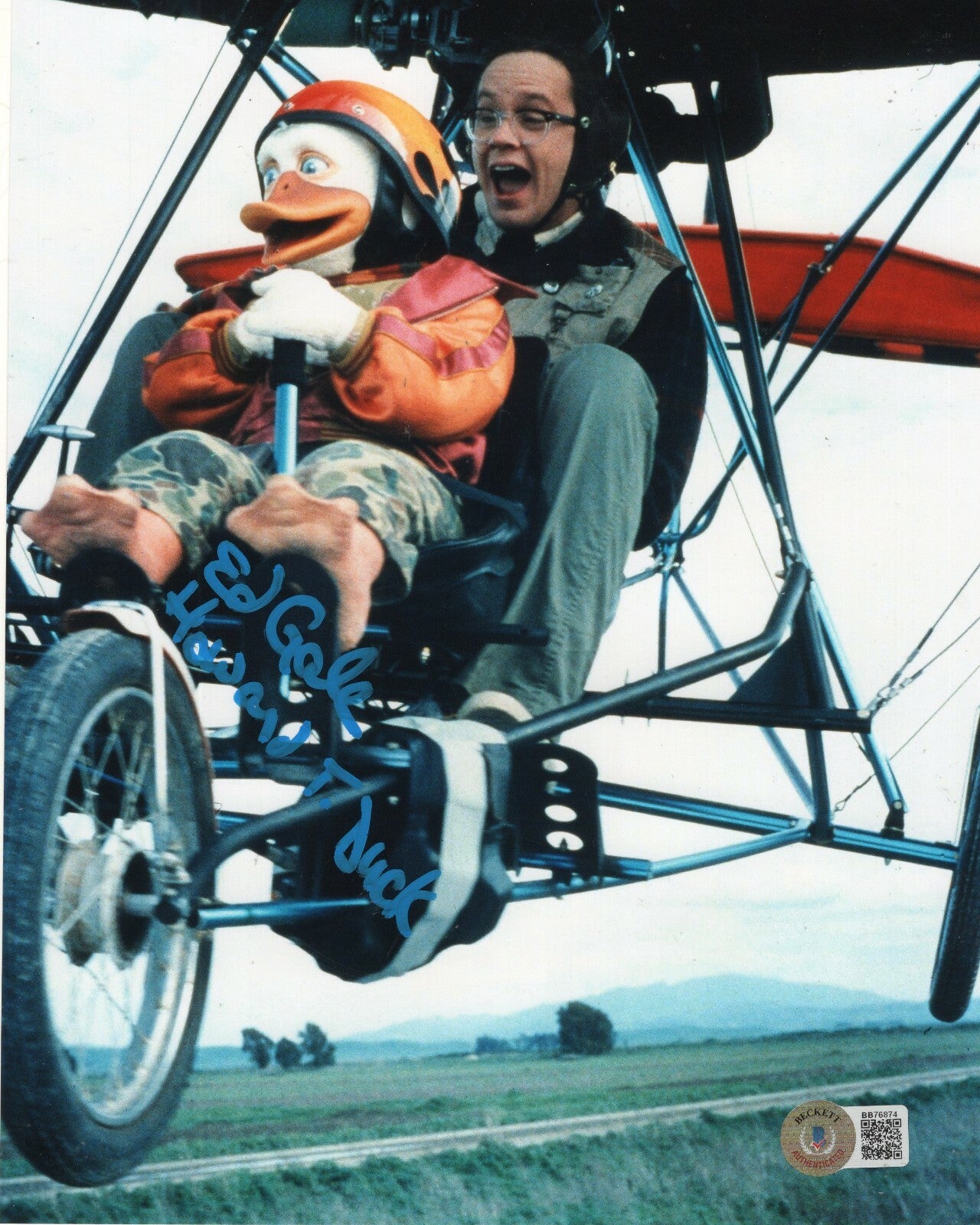 Ed Gale Signed Howard The Duck Movie 8x10 Photo w/Beckett COA BB76874