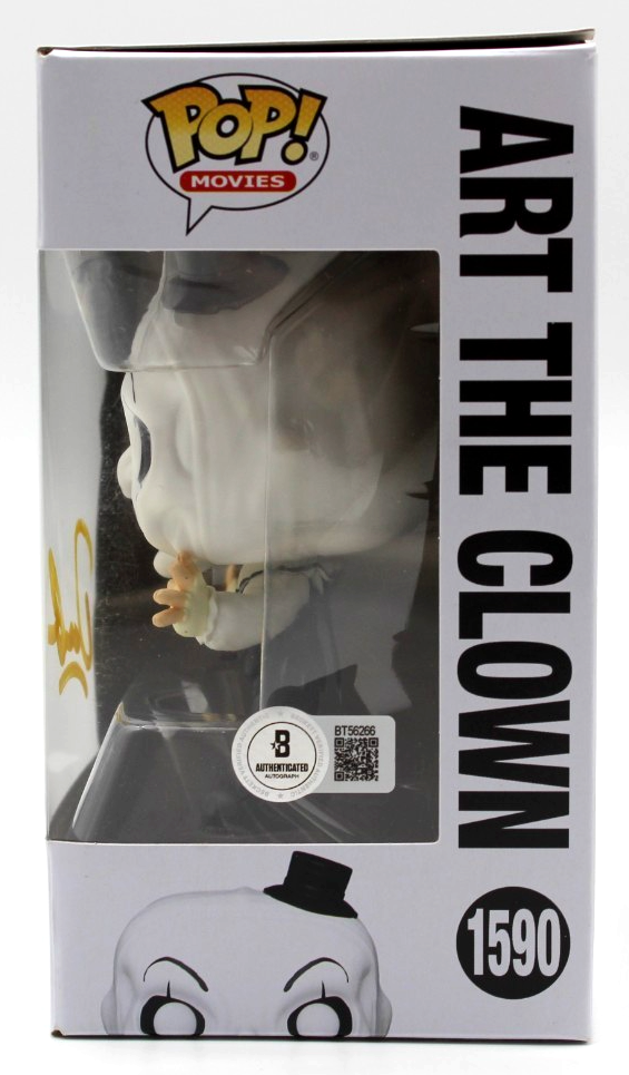 Damien Leone Signed Art The Clown Terrifier Funko Pop 1590 w/Beckett COA BT56266