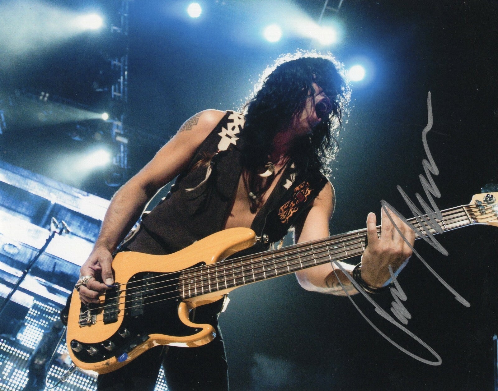 Pawet Maciwoda Signed 8x10 Photo w/COA Musician Bassist Scorpions #1 