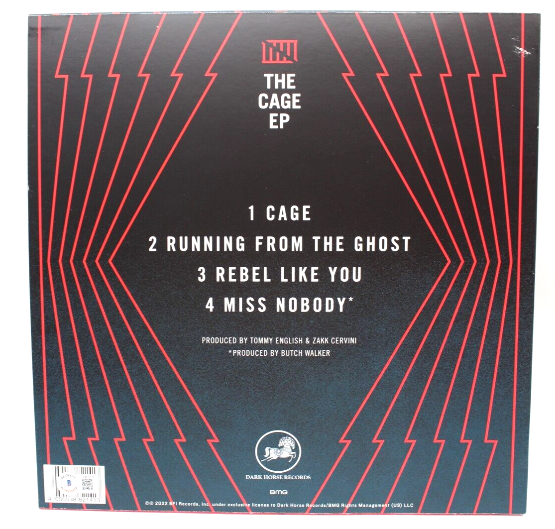 Billy Idol Signed The Cage EP New Vinyl Record Album W/Beckett BAS COA BH033879