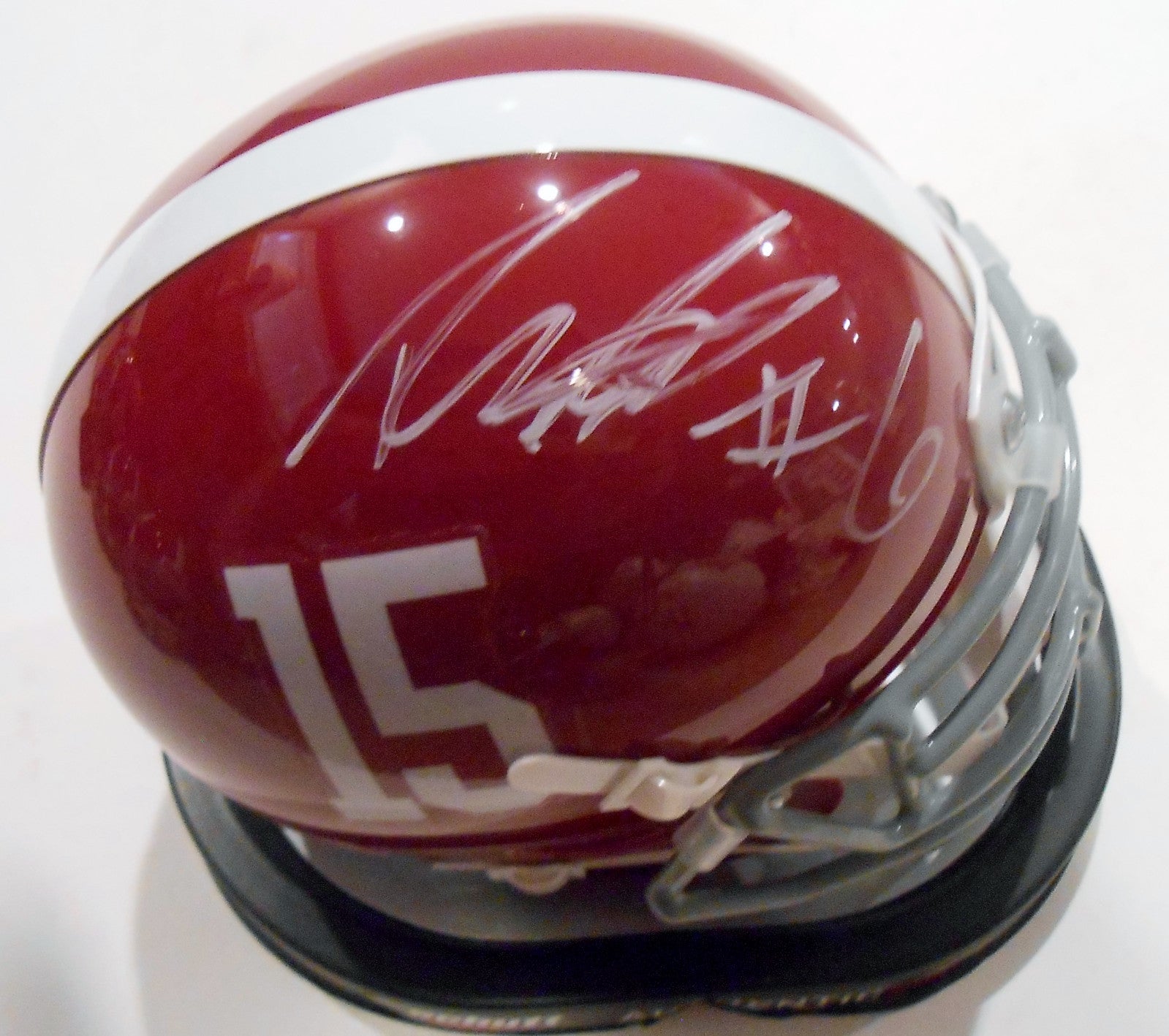 Blake Barnett Signed Alabama Crimson Tide Mini Helmet w/COA Roll Tide #1 C