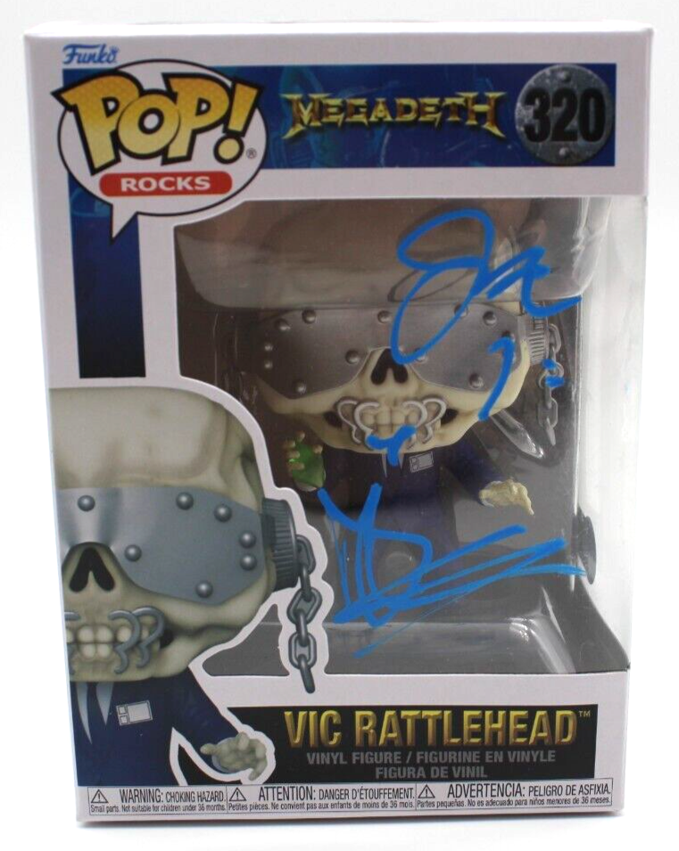 Dirk Verbeuren & James Lomenzo Megadeth Signed Funko Pop w/Beckett COA BP09631