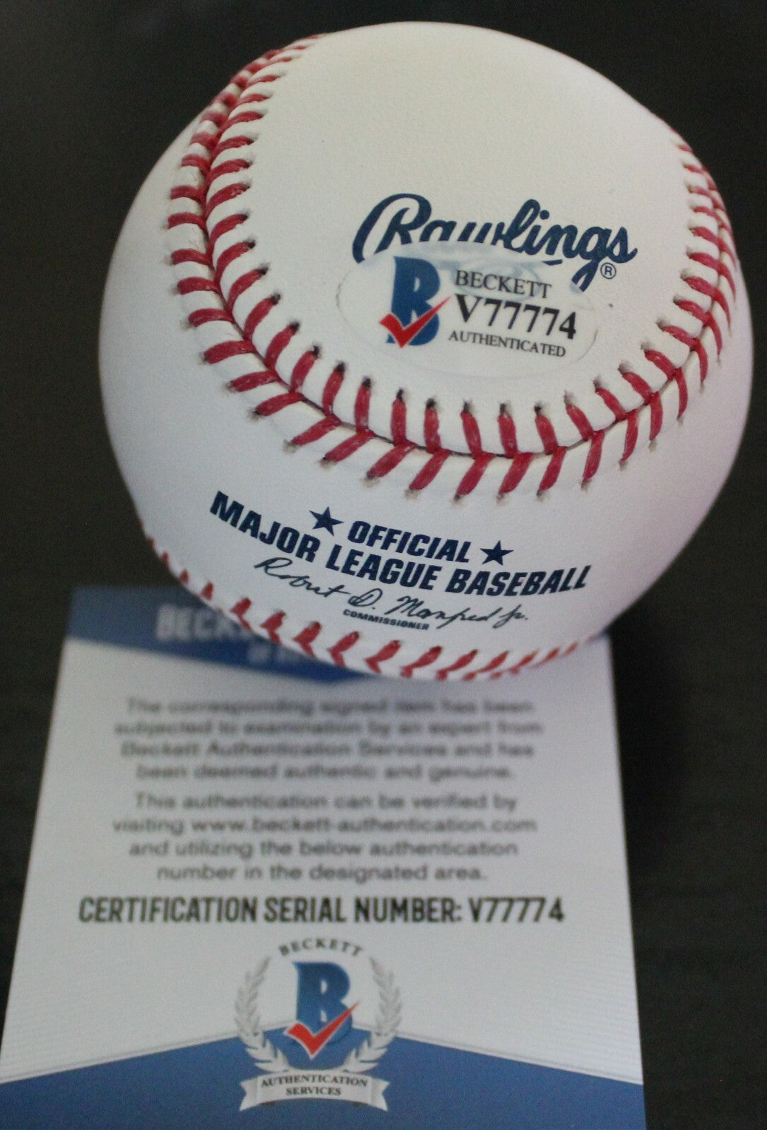 Blake Trahan Signed Official Major League Baseball w/Beckett COA Reds V77774