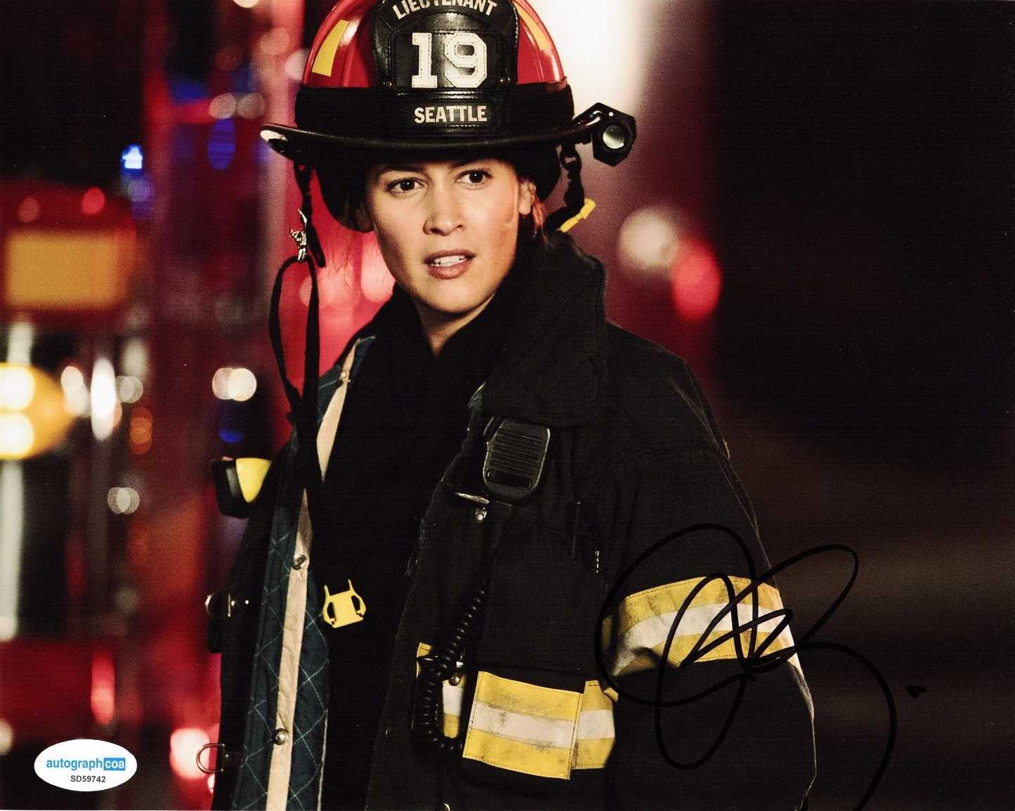 Jaina Lee Ortiz Station 19 Signed 8x10 Photo w/Autograph COA ACOA SD59742