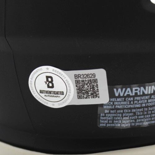 John Harbaugh Baltimore Ravens Signed Mini Football Helmet w/Beckett BR32629