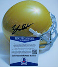Tyler Buchner Signed Notre Dame Fighting Irish Mini Helmet w/Beckett COA BC34149
