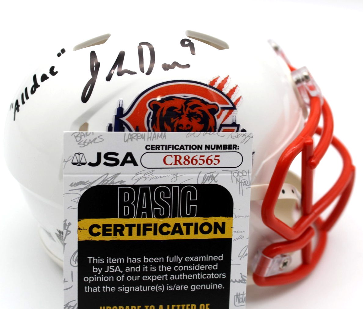 Jahdae Walker Signed Chicago Bears Custom Mini Helmet w/JSA COA CR86565
