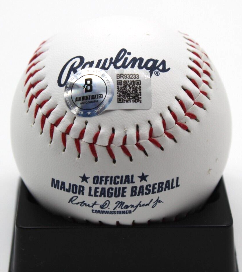 Braden Montgomery Signed White Sox Major League Logo Ball w/Beckett BAS BR93233