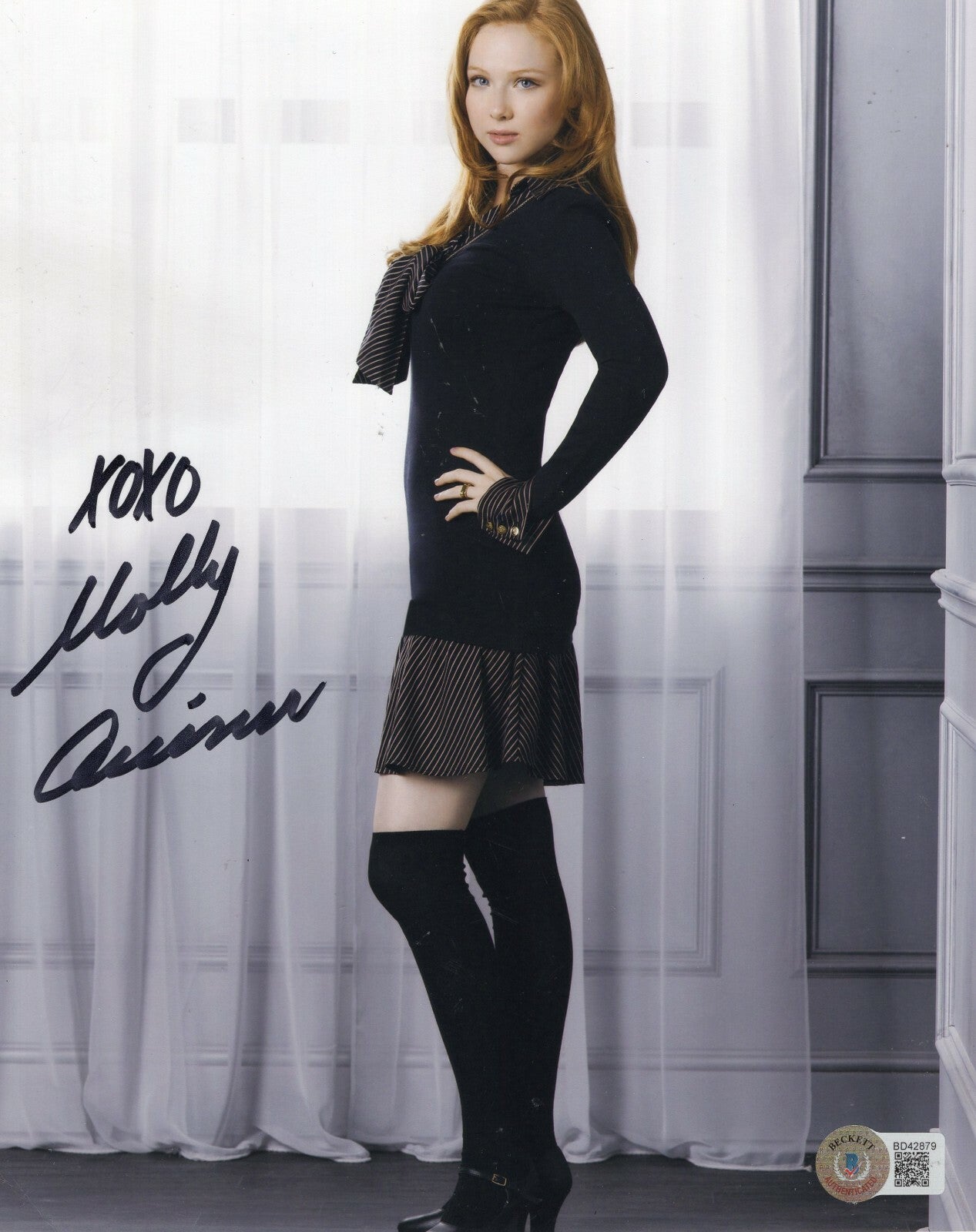 Molly C. Quinn Signed Castle Alexis 8x10 Photo w/Beckett COA BD42879