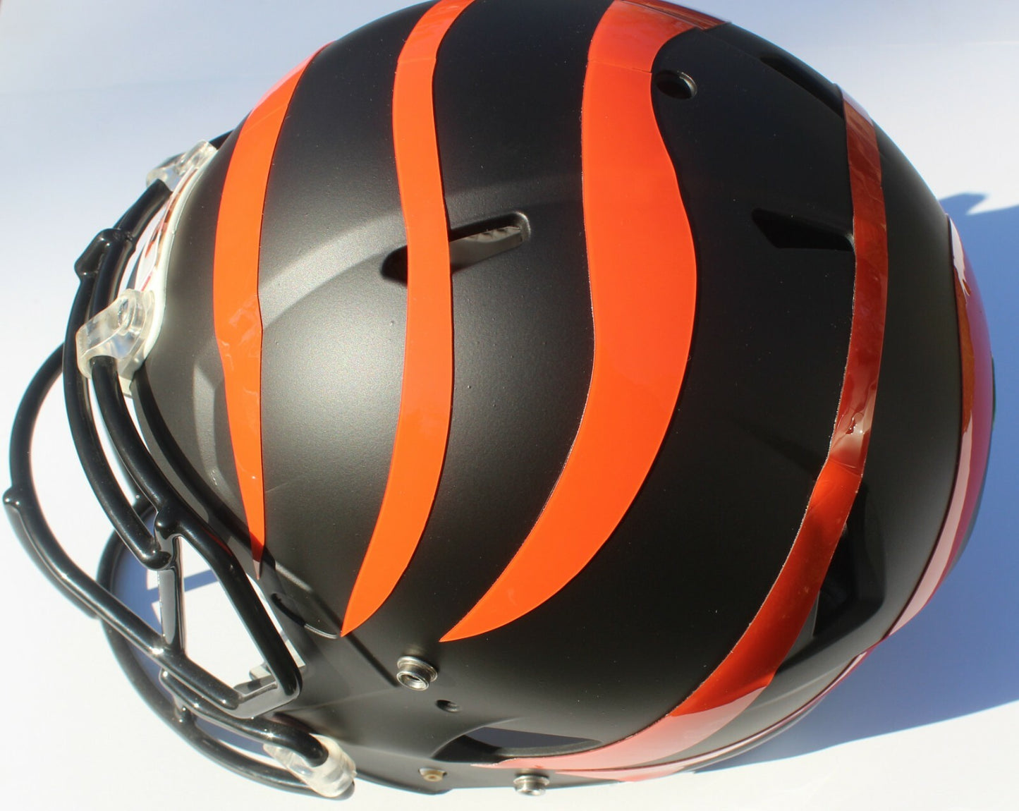 Cincinnati Bengals Custom Speed Blaze Football Helmet QB Decals Used Burrow