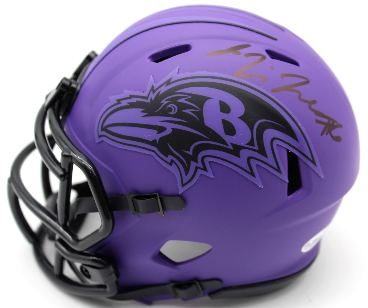 Ja'Kobi Lane & Elijah Sarratt Ravens Rave Signed Mini Helmet w/JSA COA CR86320