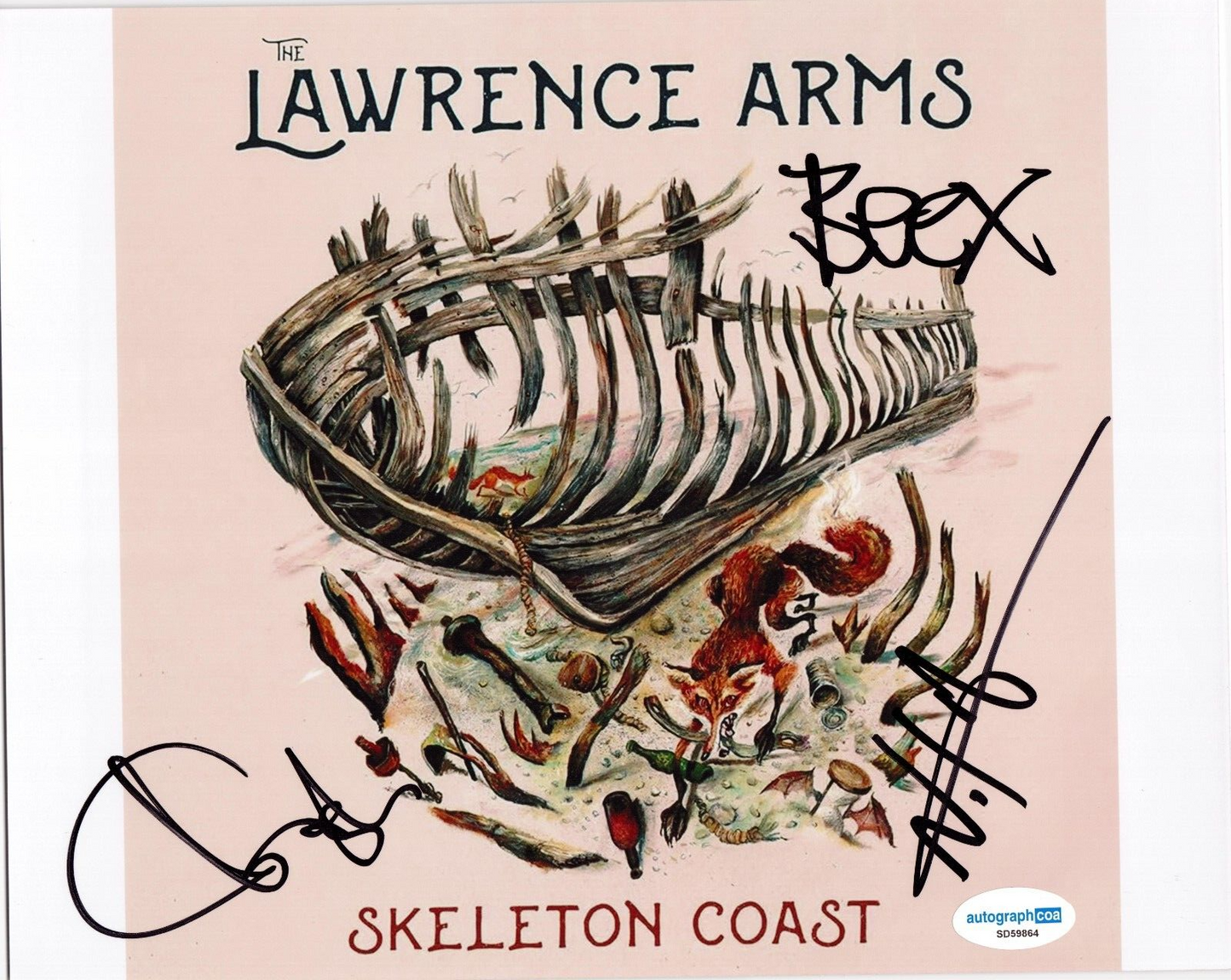 The Lawrence Arms American Punk Rock Group Signed 8x10 Photo w/ACOA SD59864