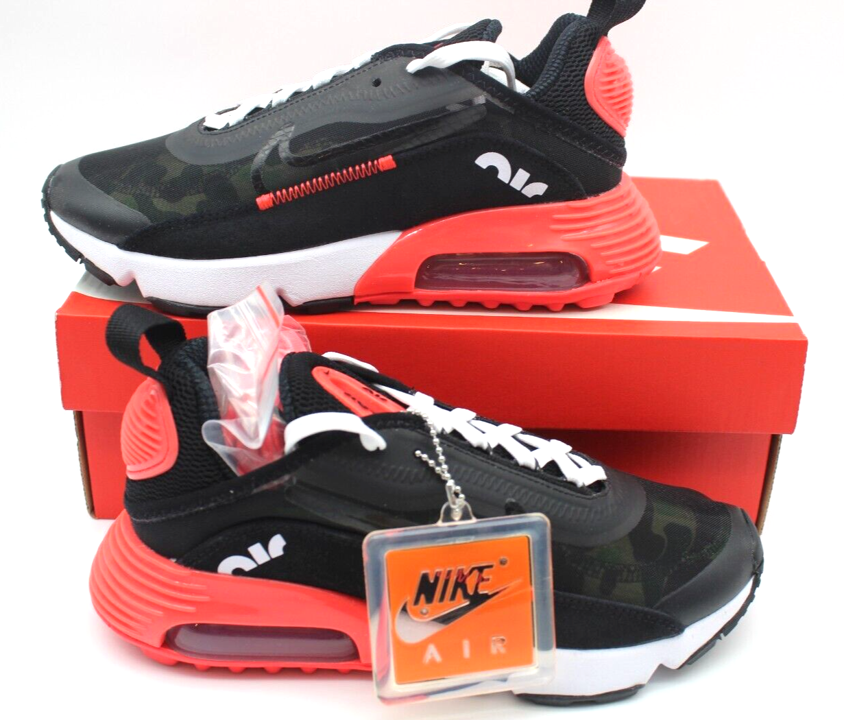 NEW Nike Air Max 2090 Infrared Duck Camo Black CU9174-600 Men's Size 4 Women 5.5