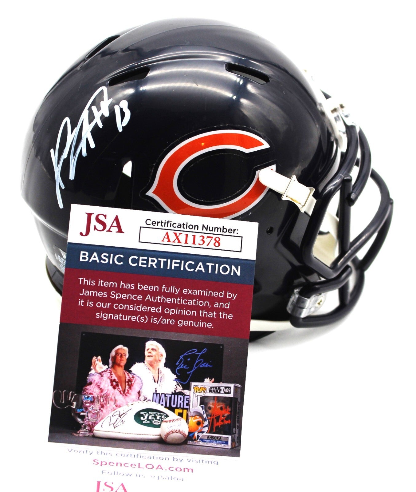 Keenan Allen Signed Chicago Bears Mini Football Helmet w/JSA COA AX11378