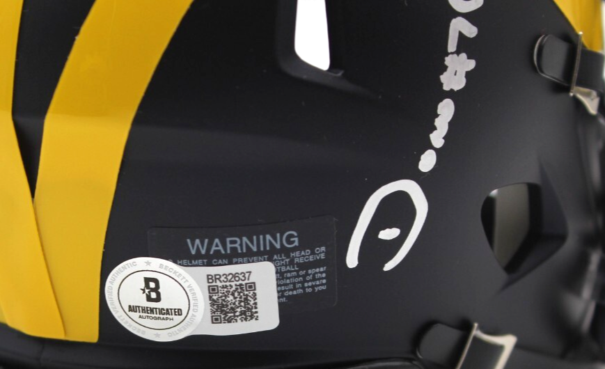 Donovan Edwards Signed Michigan Wolverine Mini Football Helmet w/Beckett BR32637