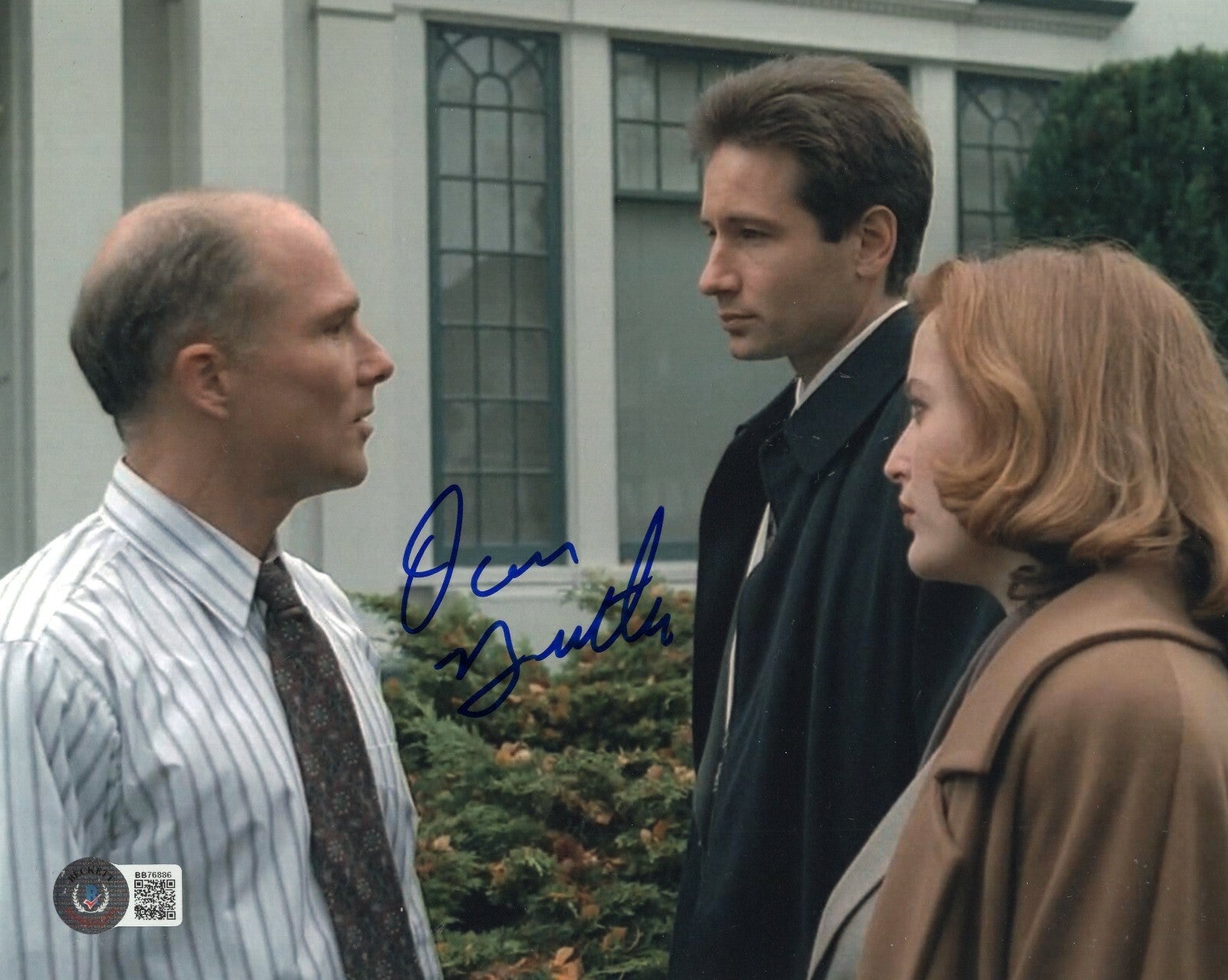 Dan Butler Signed The X-Files TV Show 8x10 Photo w/Beckett BAS COA BB76886