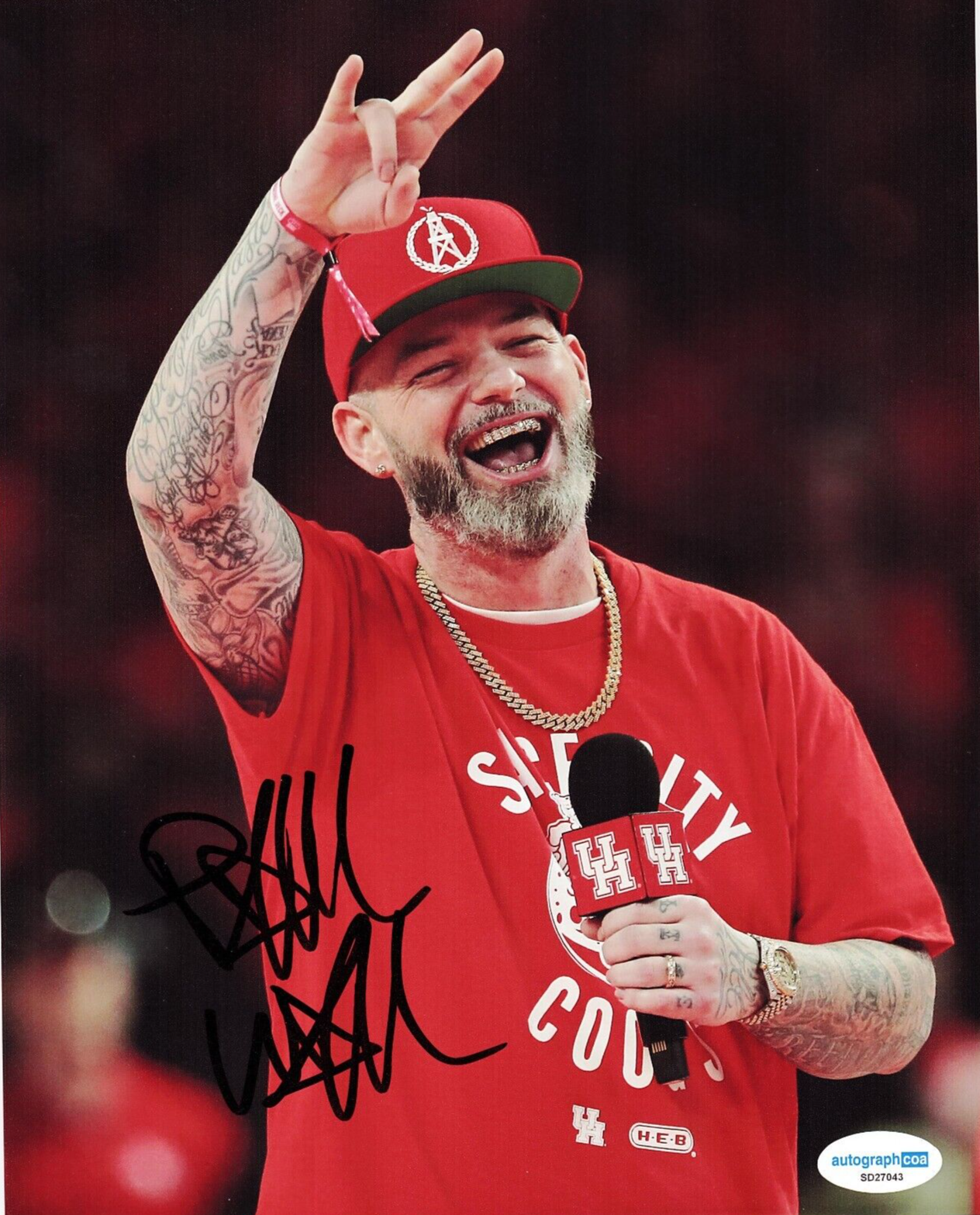 Paul Wall Signed 8x10 Photo Paul Slayton Grillz Hip Hop Rap w/ACOA SD27043