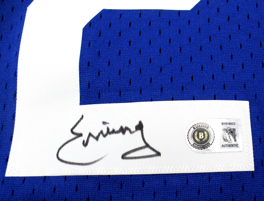 Julius Erving Signed New York Nets Mitchell Ness XL Jersey W/BAS COA BY018623