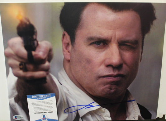 John Travolta Signed Pulp Fiction 11x14 Photo w/Beckett COA AA24326 