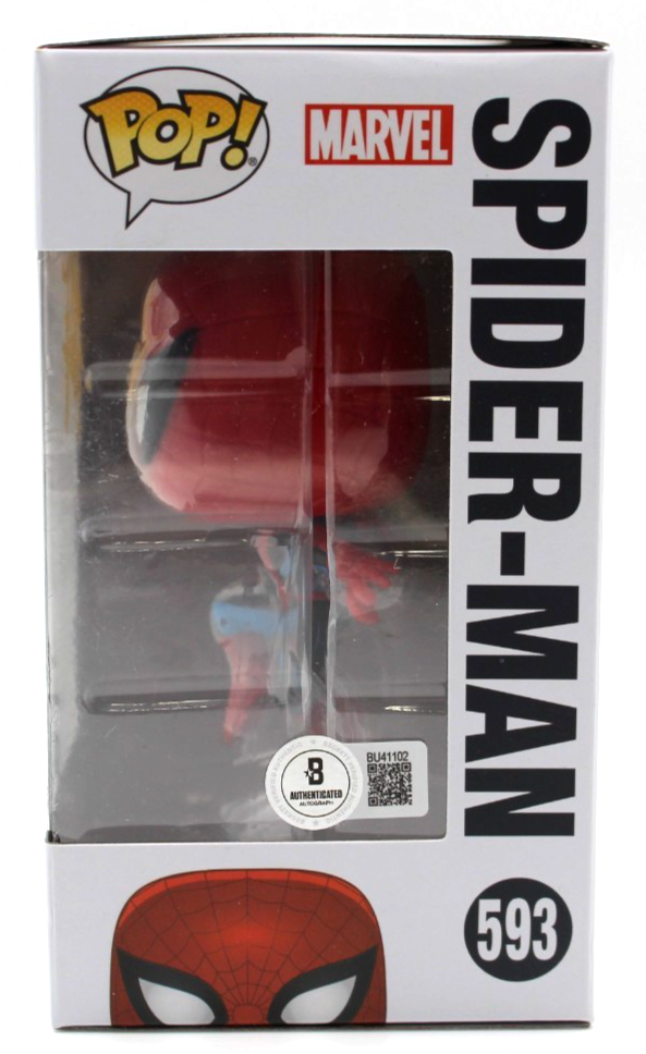 Hudson Thames Signed Spider-Man Marvel Funko Pop 593 w/Beckett COA BU41112