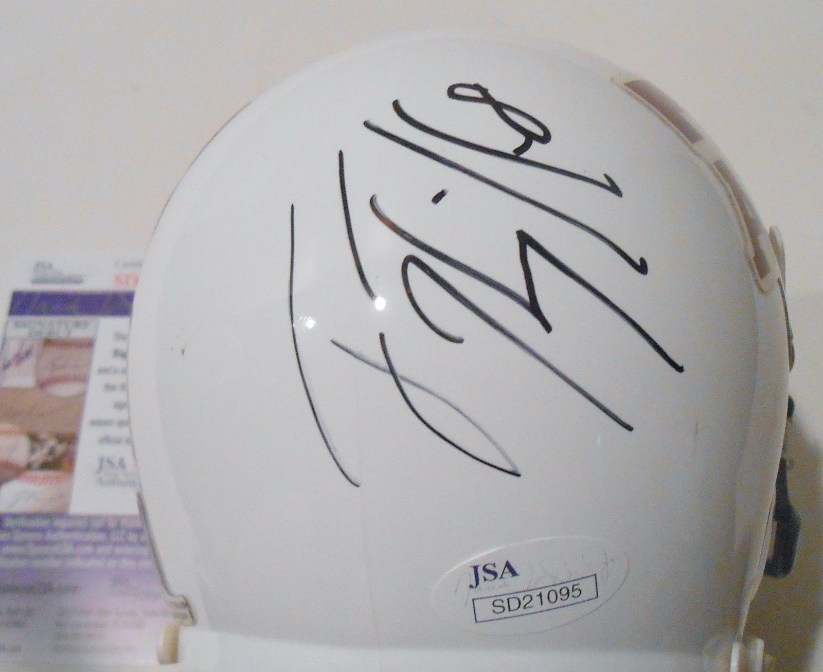Trevor Knight Signed Texas A&M Aggies Mini Helmet w/JSA COA SD21095 C