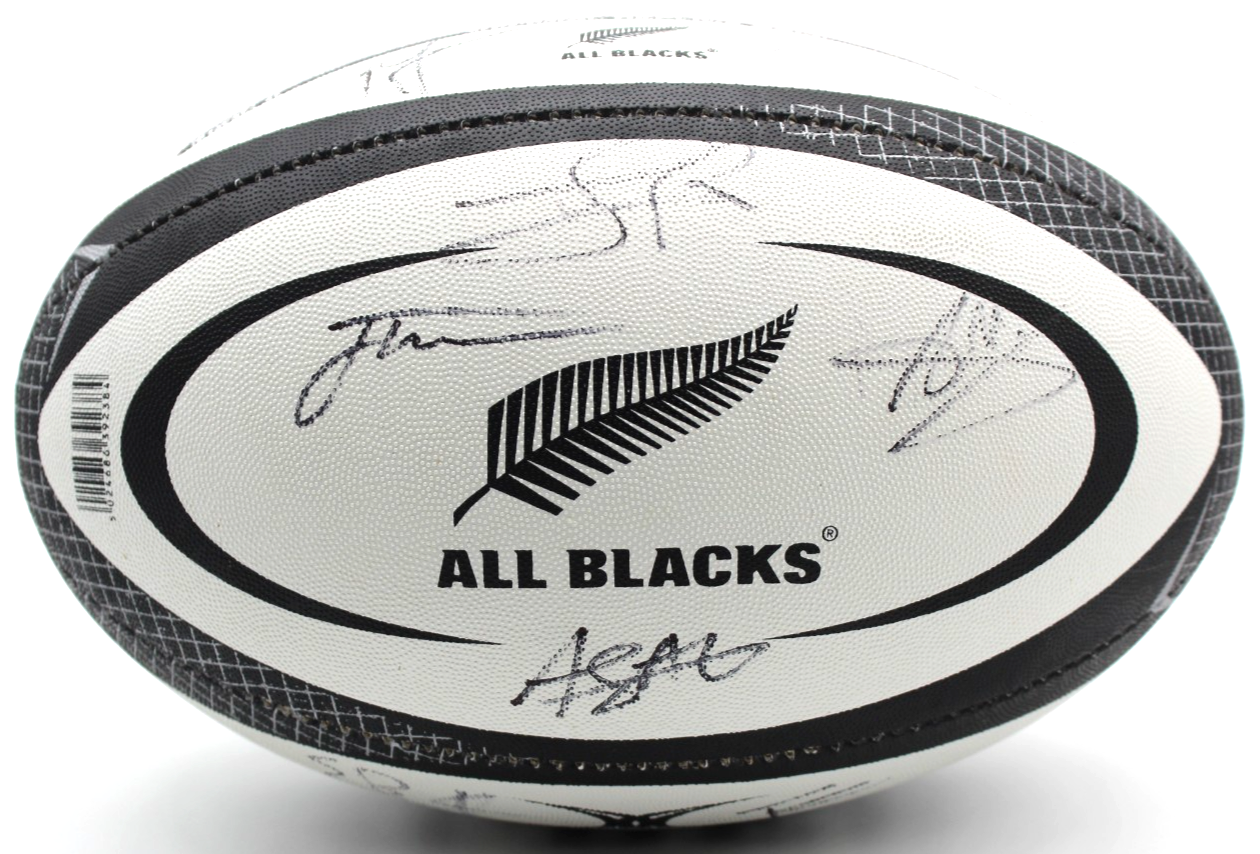2025-26 New Zealand All Blacks Signed Gilbert Match Replica Full Size Ball W/COA
