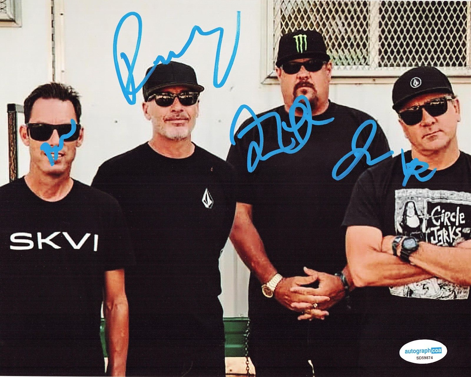 Pennywise Group Signed American Punk Rock Signed 8x10 Photo w/ACOA SD59874