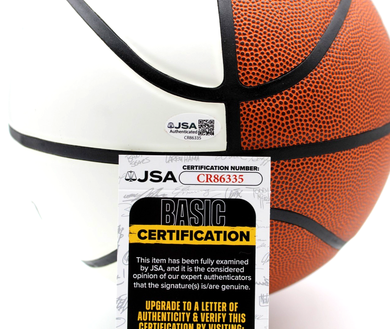 Karl-Anthony Towns Signed New York Knicks Logo Basketball w/JSA COA CR86335