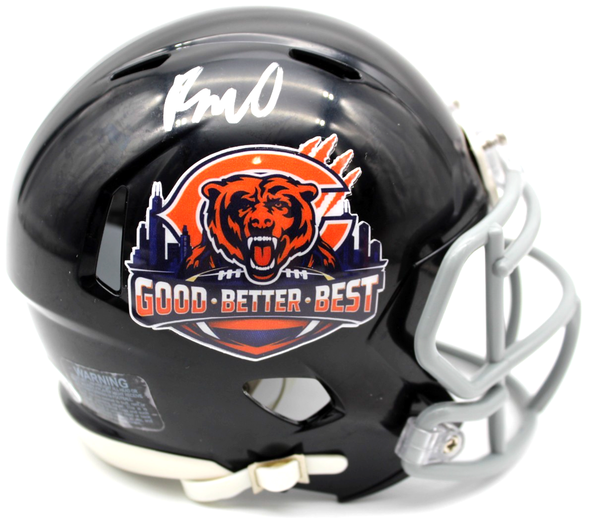 Rome Odunze Signed Chicago Bears Custom Mini Football Helmet w/JSA COA CR86614