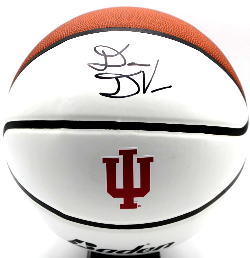 Darian DeVries Signed Indiana Hoosiers Logo Basketball W/Beckett COA BV10306