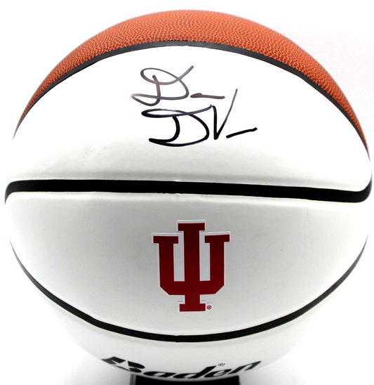 Darian DeVries Signed Indiana Hoosiers Logo Basketball W/Beckett COA BV10306