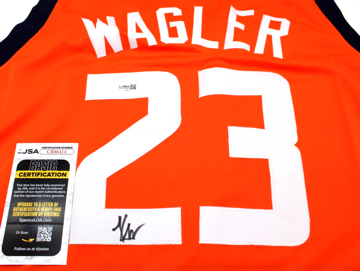 Keaton Wagler Signed Custom Illinois Fighting Illini Basketball Jersey JSA COA