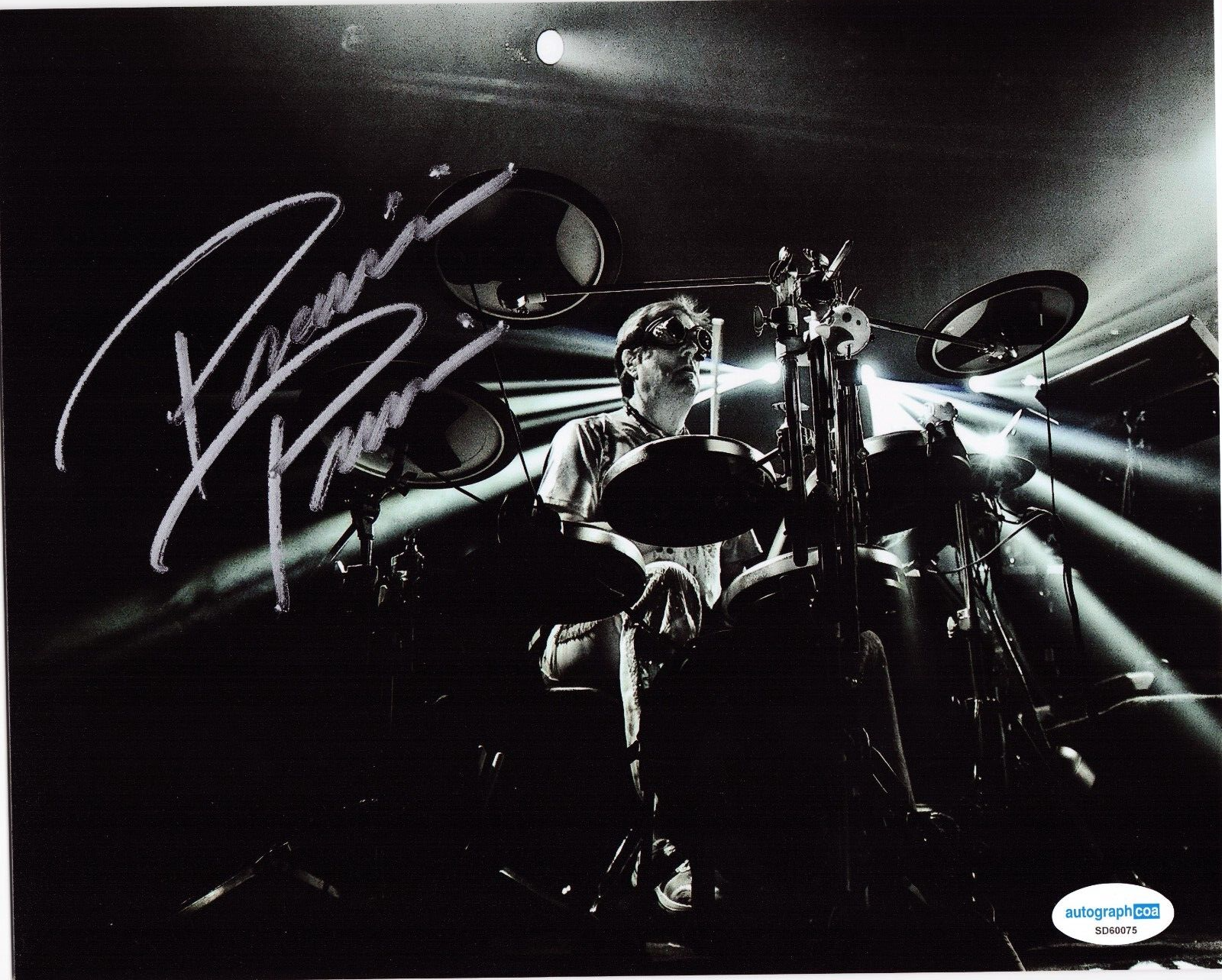 Prairie Prince Journey Rock N Roll Drummer Signed 8x10 Photo w/ACOA SD60075