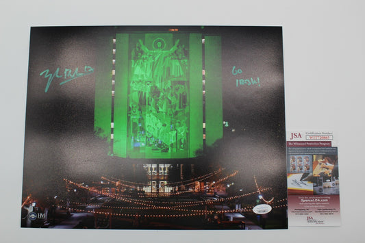 Tyler Buchner Signed Notre Dame Fighting Irish 11x14 Photo w/JSA COA Witness 