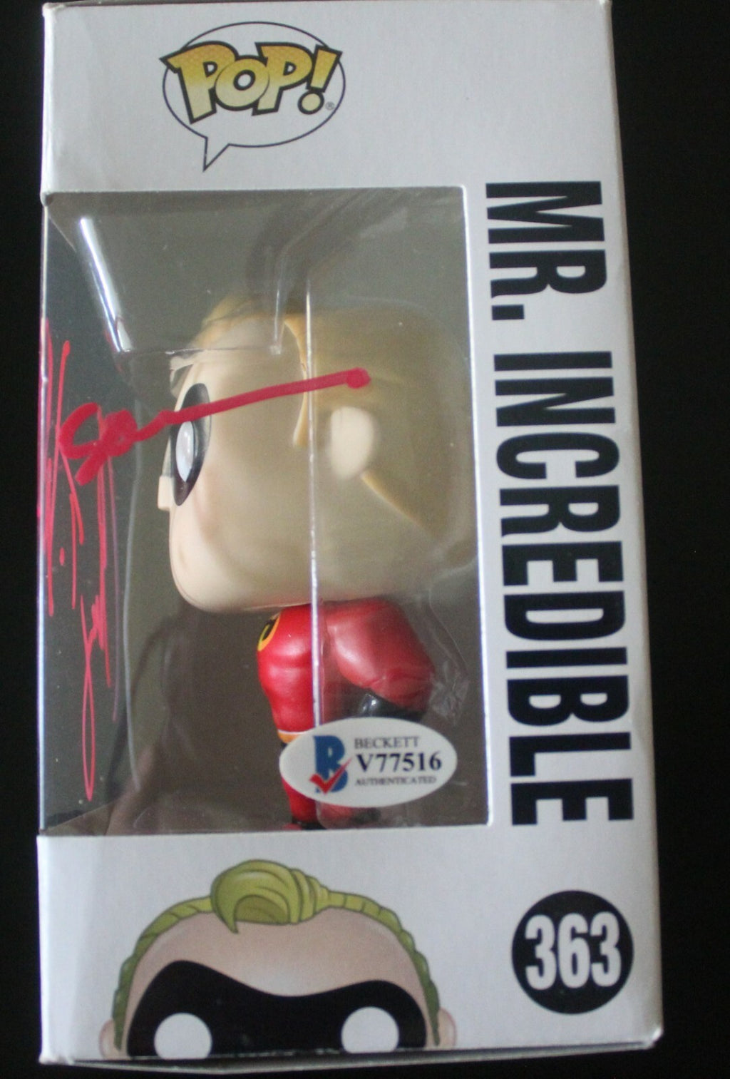 Craig T. Nelson Signed Mr. Incredible #363 Funko Pop w/Beckett COA V77516