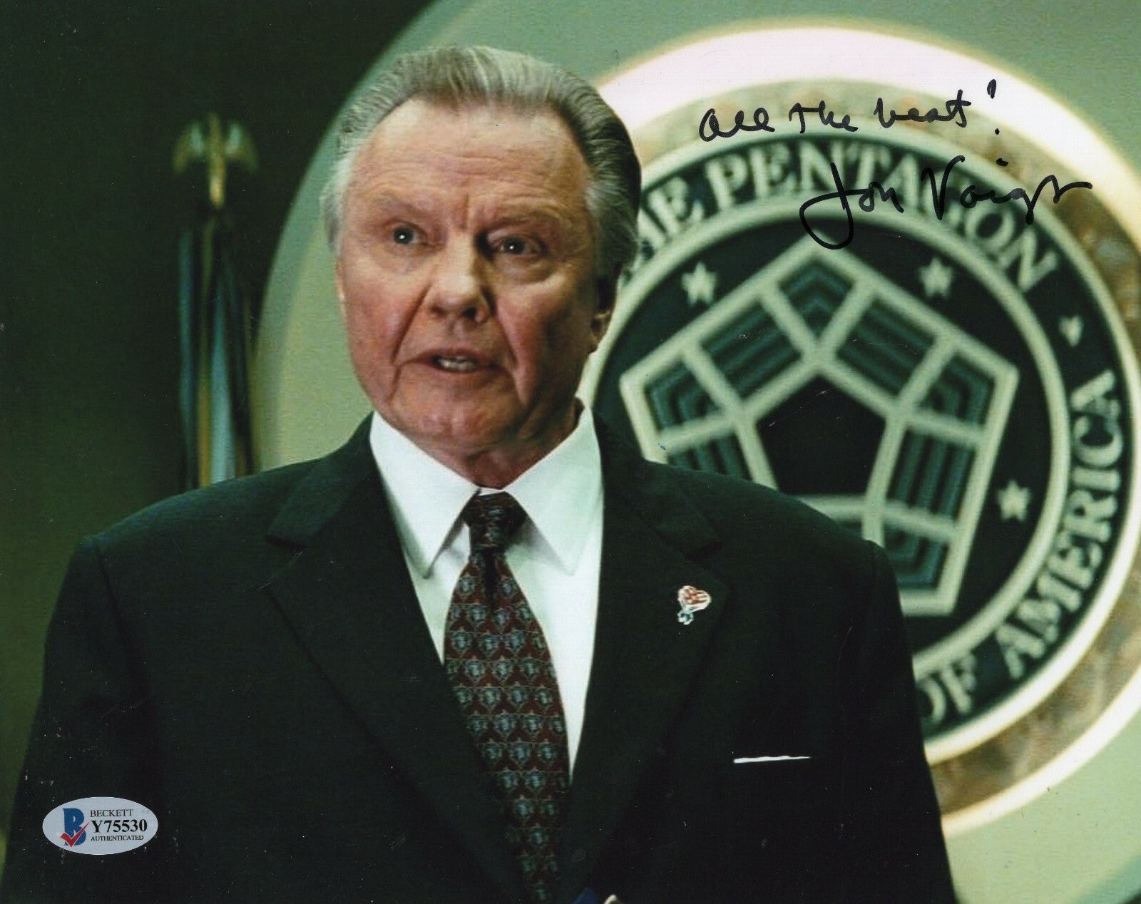 Jon Voight Signed Mission Impossible Jim Phelps 8x10 Photo w/Beckett COA Y75530