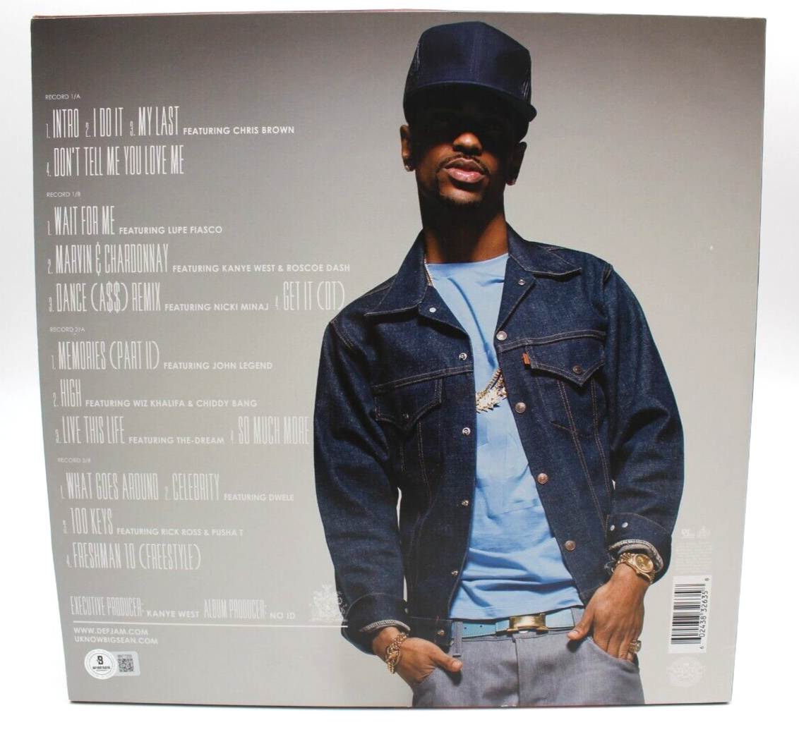 Big Sean Signed Finally Famous Vinyl Album LP Cover W/BECKETT COA BN71259
