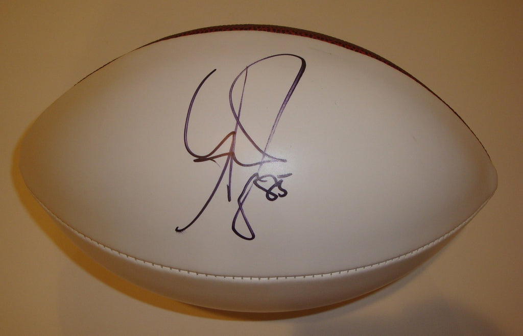 Greg Jennings Signed NFL Autograph Football The Duke w/COA Dallas Cowboys