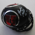 Jack Tuttle Signed Utah Utes Mini Football Helmet w/COA Black Chrome Proof C