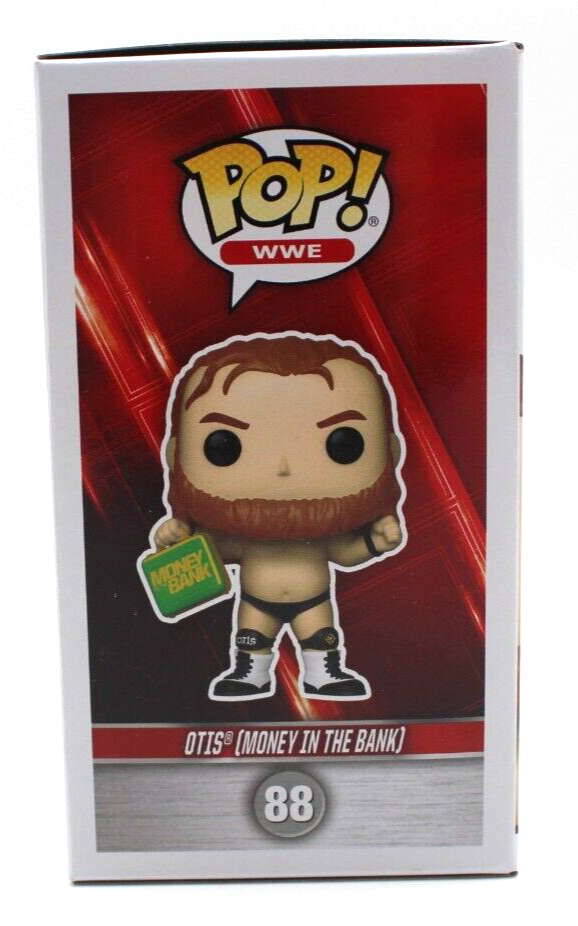 Otis WWE (Money in The Bank) Signed Funko Pop #88 w/Beckett COA BP30267