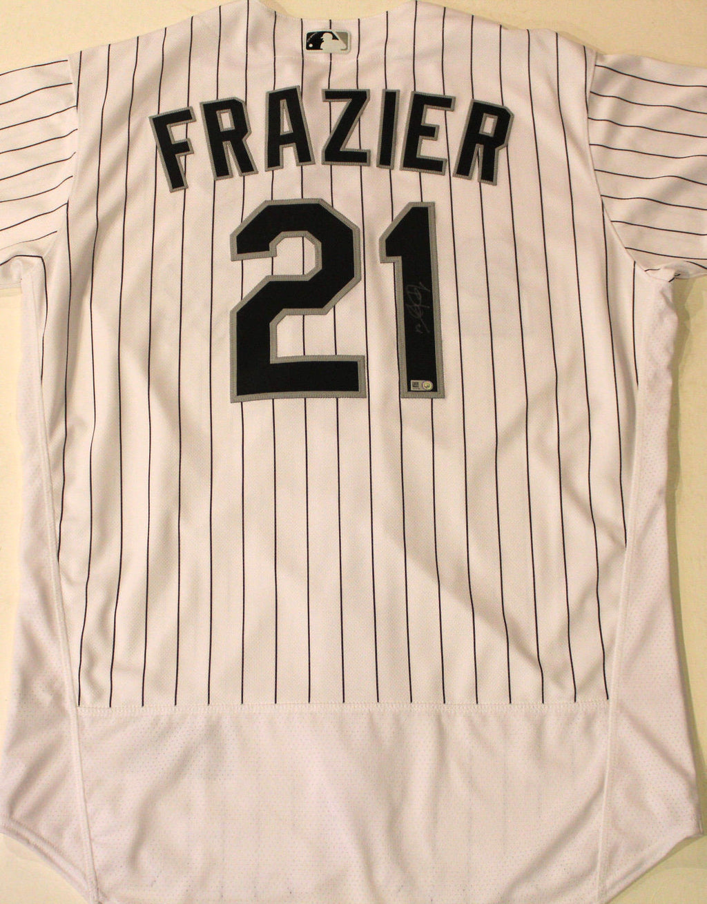 Todd Frazier Signed Chicago White Sox Authentic Jersey w/COA MLB Hologram SZ 48